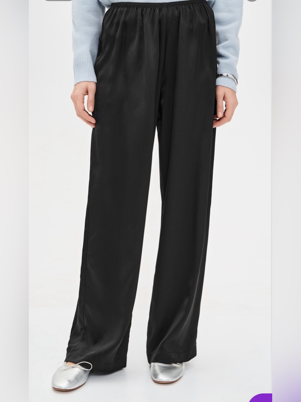 DONNI. Black Simple Pant